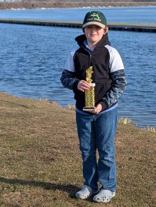 The OLA presented awards to our Youth Fishing Contest winner Connor.