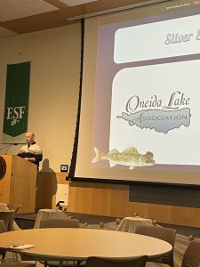 OLA past Presidents Matt Snyder and John Harmon helped to sponsor the first American Fisheries Society student-run conference at the SUNY College of Environmental Science and Forestry. In his address to the conference, Director Snyder spoke about the Oneida Lake Association and its history and mission. December 2025