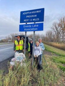 OLA Director George Reck once again spearheaded a fall roadside clean up on the off ramp of Route 81 at Bartell Road. October 2025