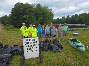 Director Patricia Cerro-Reehil conducted three successful water chestnut weed pulls on Oneida Lake.