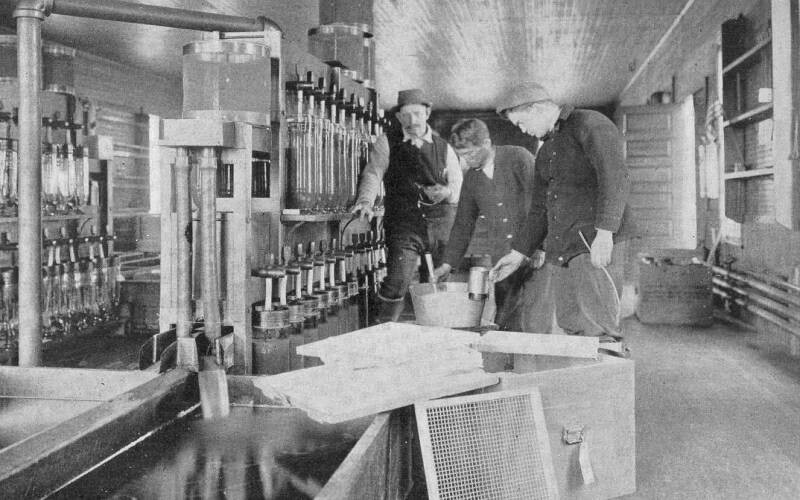 Oneida Hatchery Technicians Constantia, early 20th century